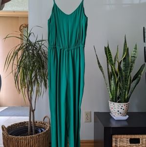TOPSHOP emerald green jumpsuit